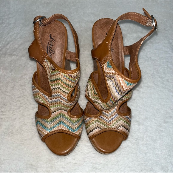 Lucky Brand size 8 wedge heels boho - Picture 8 of 13